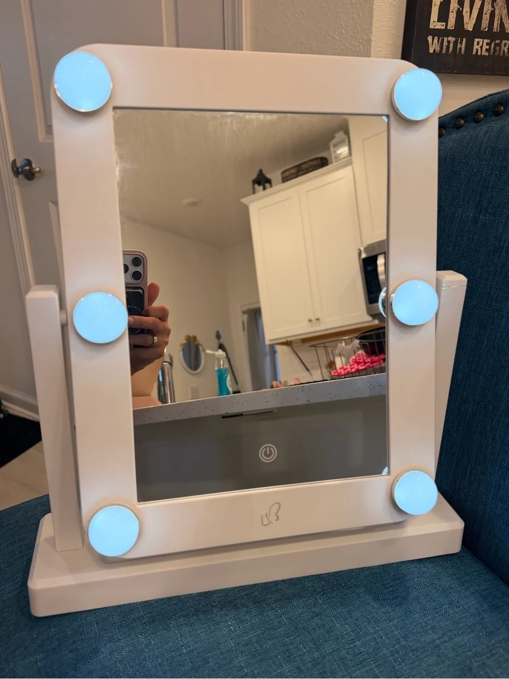 LED Vanity Mirror with Touch Controls - White